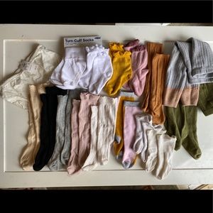 Toddler Girls knee socks & Tights